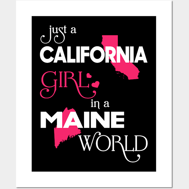 Just California Girl In Maine World Wall Art by FaustoSiciliancl